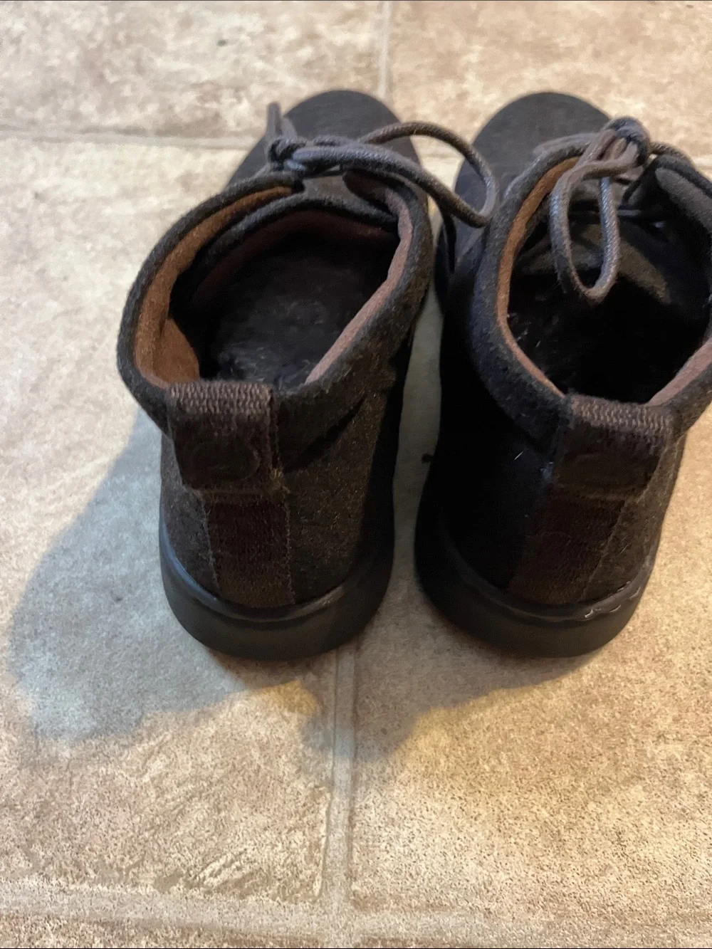 Born Brown Chukka Boots Lace-Up Casual Streetwear Y2K Lightweight Handcrafted
